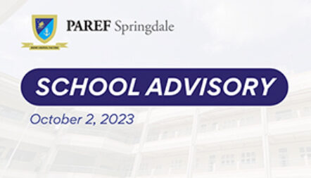 School Advisory for October 2, 2023