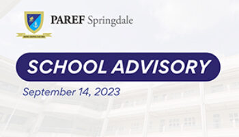 School Advisory for September 14, 2023